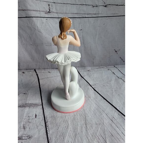 Vintage Schmid Porcelain Ceramic Ballerina Figurine 1990s Korea 7 In Tall - Picture 5 of 9